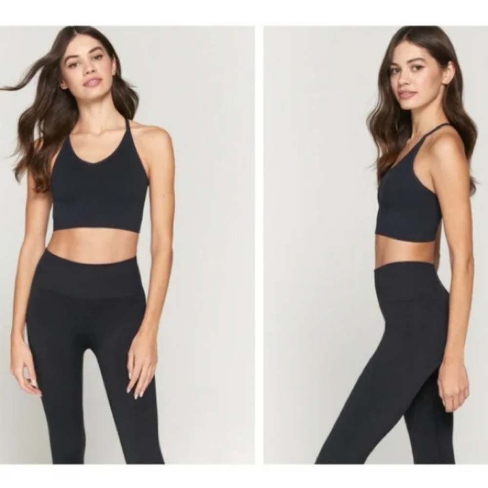 Spiritual Gangster Black Racerback Sports Bra - Picture 2 of 7